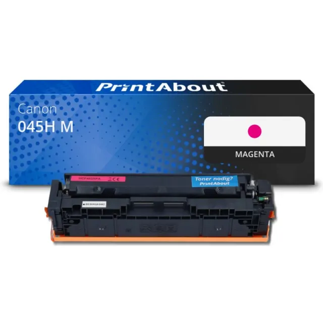 PrintAbout huismerk Toner 045H M Magenta Hoge capaciteit Geschikt voor Canon