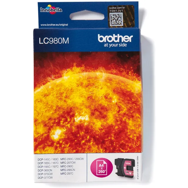Brother Inktcartridge brother lc-980m rood | 1 stuk | 5 stuks