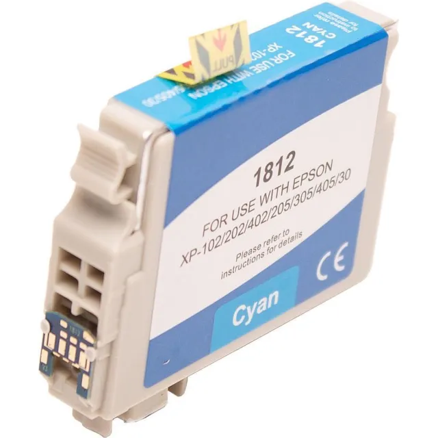 ABC huismerk inkt cartridge geschikt voor Epson 18XL cyan voor Expression Home XP-102 XP-202 XP-205 XP-212 XP-215 XP-225 XP-30 XP-302 XP-305 XP-312 XP-315 XP-322 XP-325 XP-33 XP-402 XP-405 XP-412 XP-415